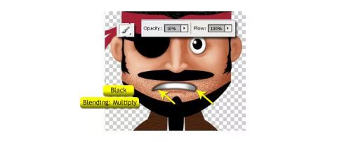 آموزش طراحی کاراکتر کارتونی دزد دریایی در فتوشاپ